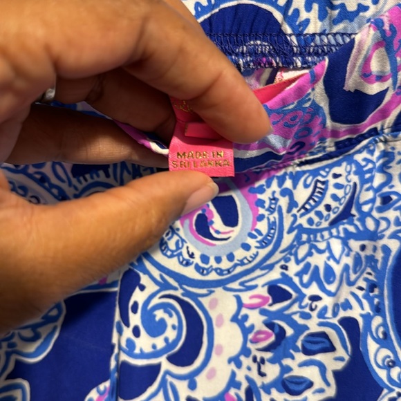 Lily Pulitzer wide leg pants colorful 100%Rayon women’s small - Picture 4 of 7